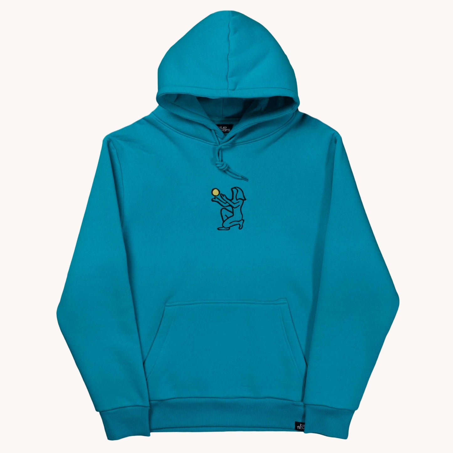 Blue Flowers Control Hoodie - Dark Aqua