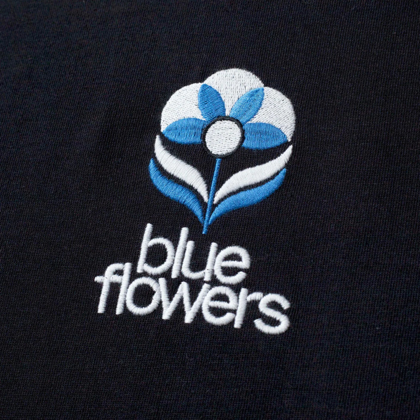 Blue Flowers Flower Logo T-Shirt