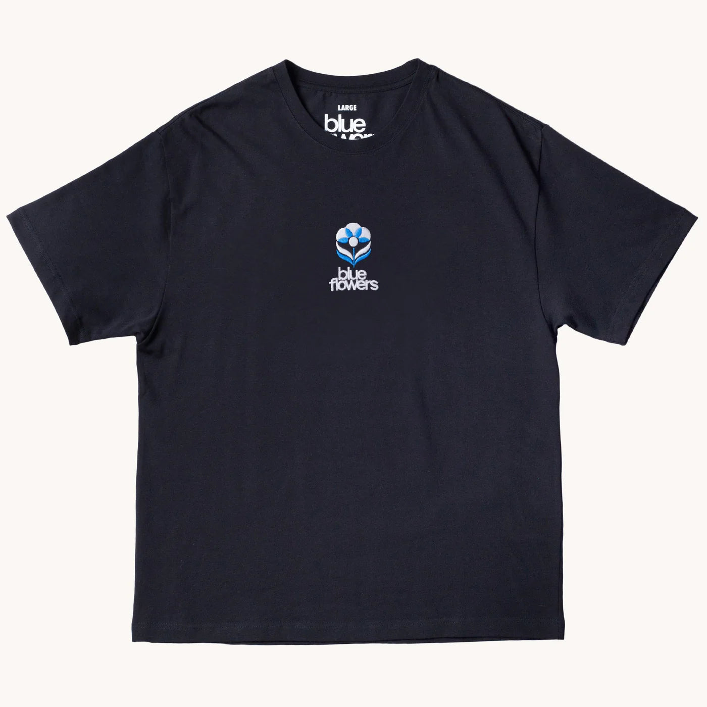 Blue Flowers Flower Logo T-Shirt