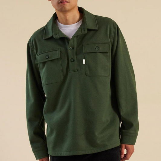 Bound Forest Green Work Pullover - Forest Green