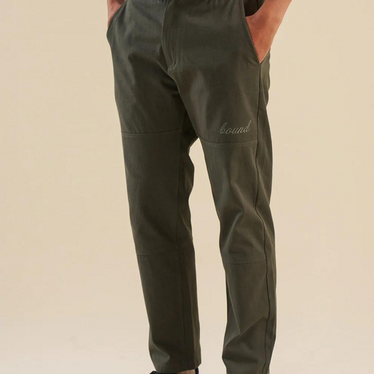 Bound Straight Work Pant - Khaki