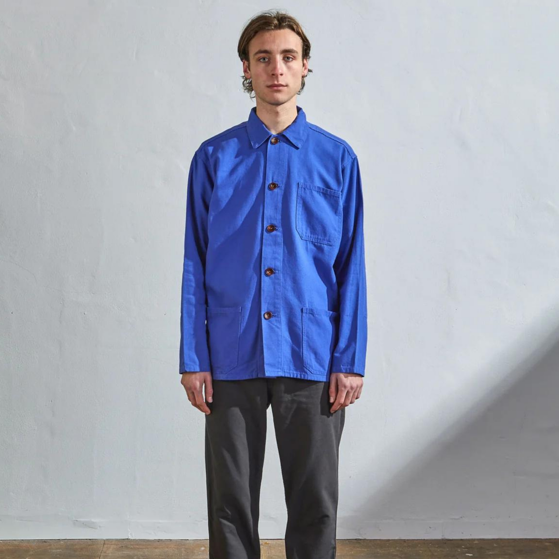 Uskees Buttoned Overshirt - Ultra Blue