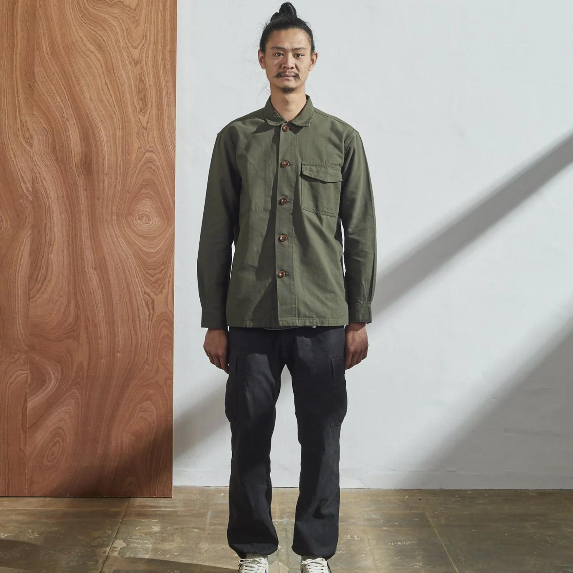 Uskees Buttoned Workshirt - Vine Green