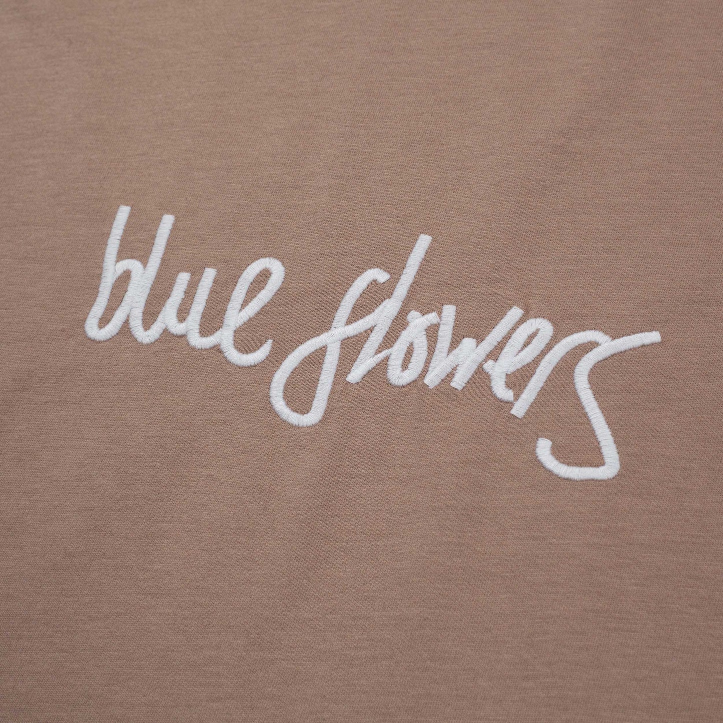 Blue Flowers Optic T-Shirt - Camel