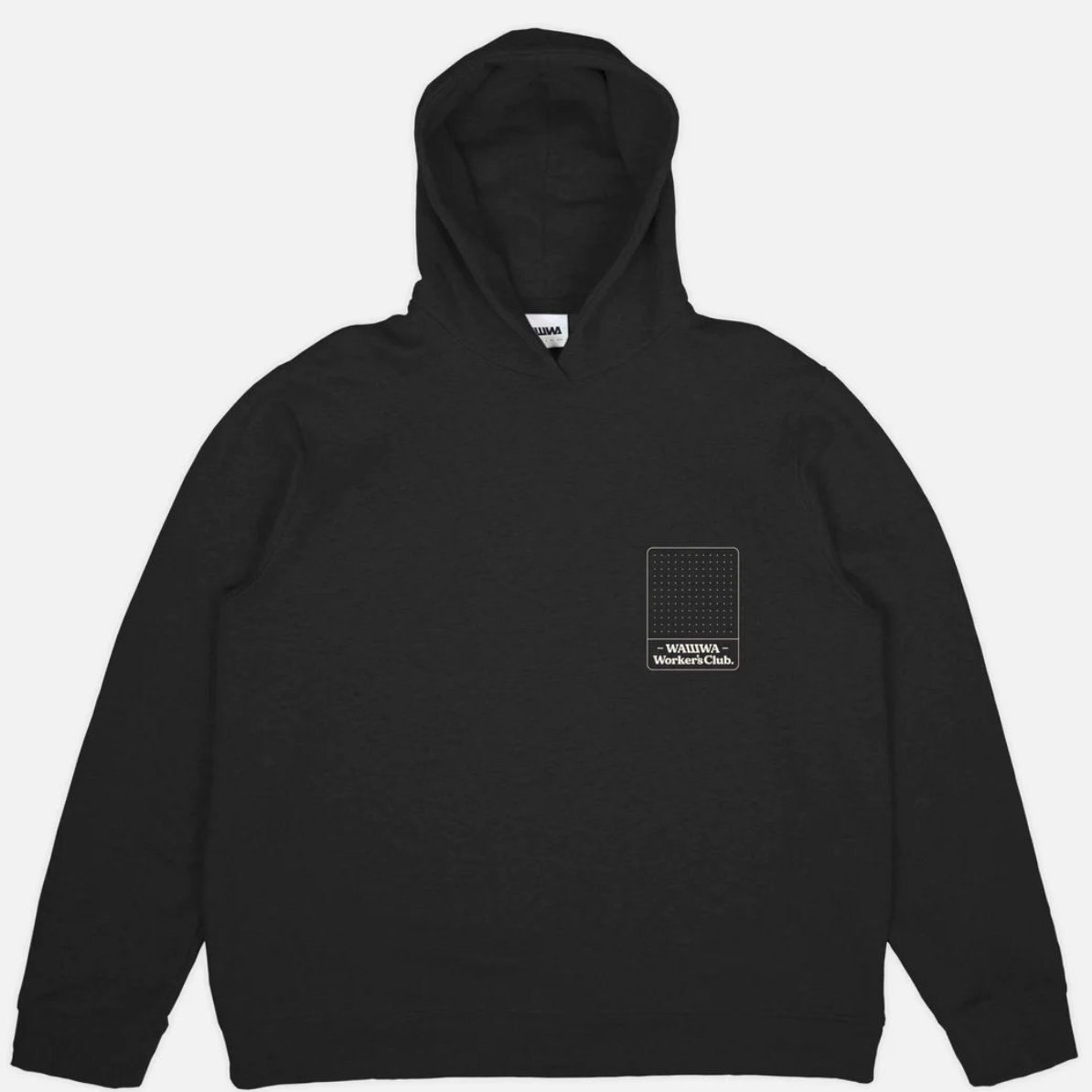 Wawwa Worker's Organic Heavyweight Hoody - Black