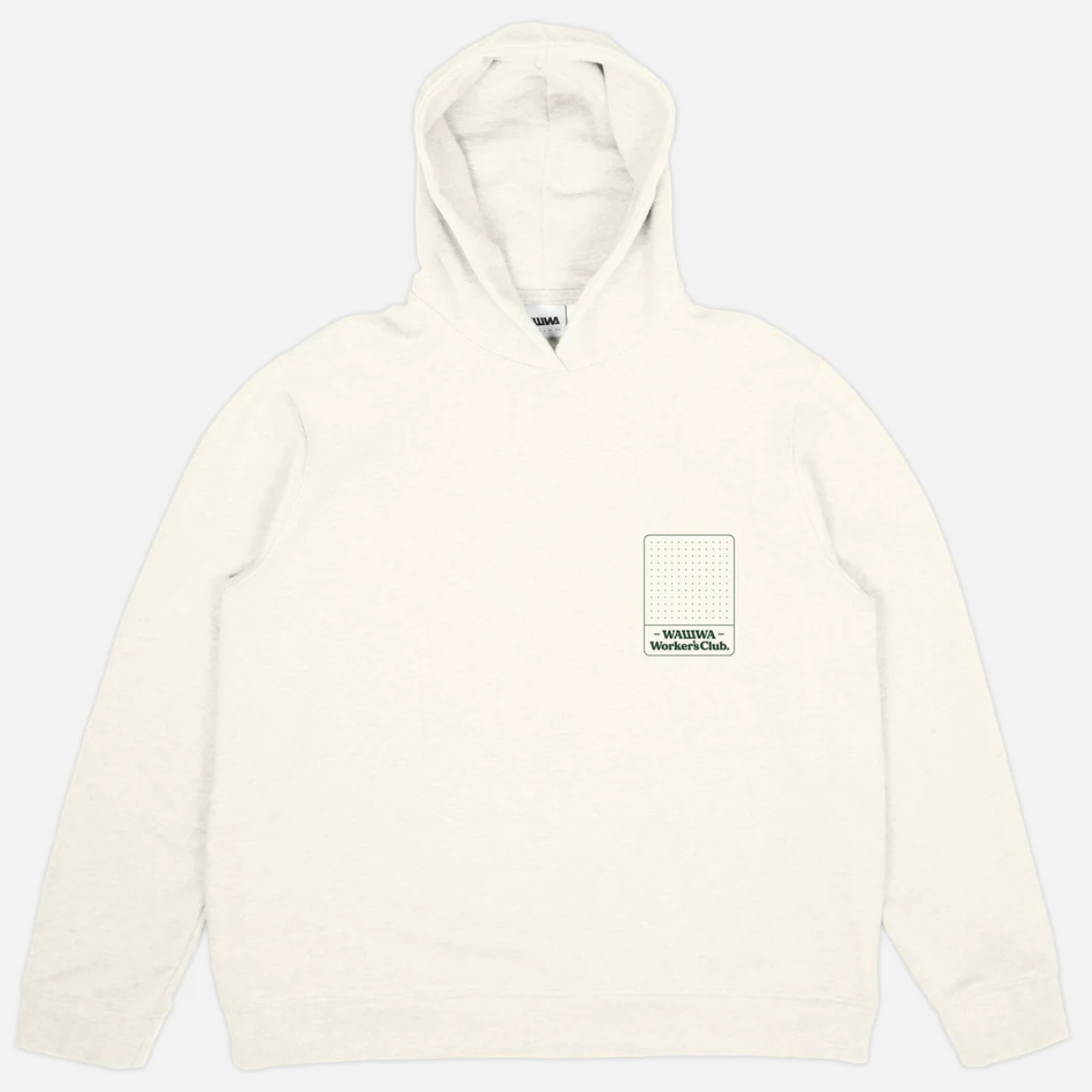 Wawwa Worker's Organic Heavyweight Hoody - Natural